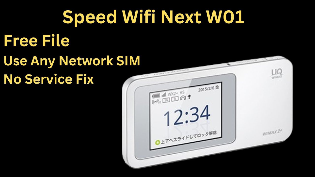 Huawei WiMAX 2+ No service fix and Unlock||100 % Working Speed Wifi Next W01 Unlock Service Fix