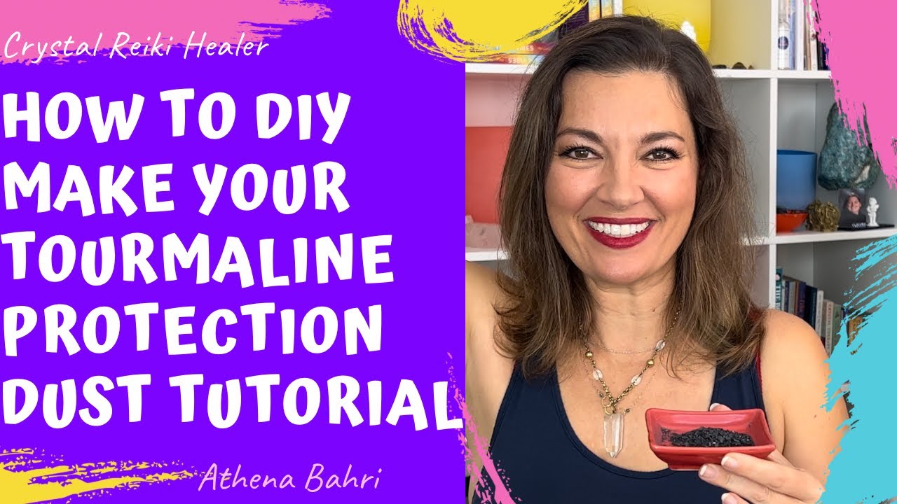 How To DIY PROTECTION | MAKING TOURMALINE DUST | #crystalreikihealer