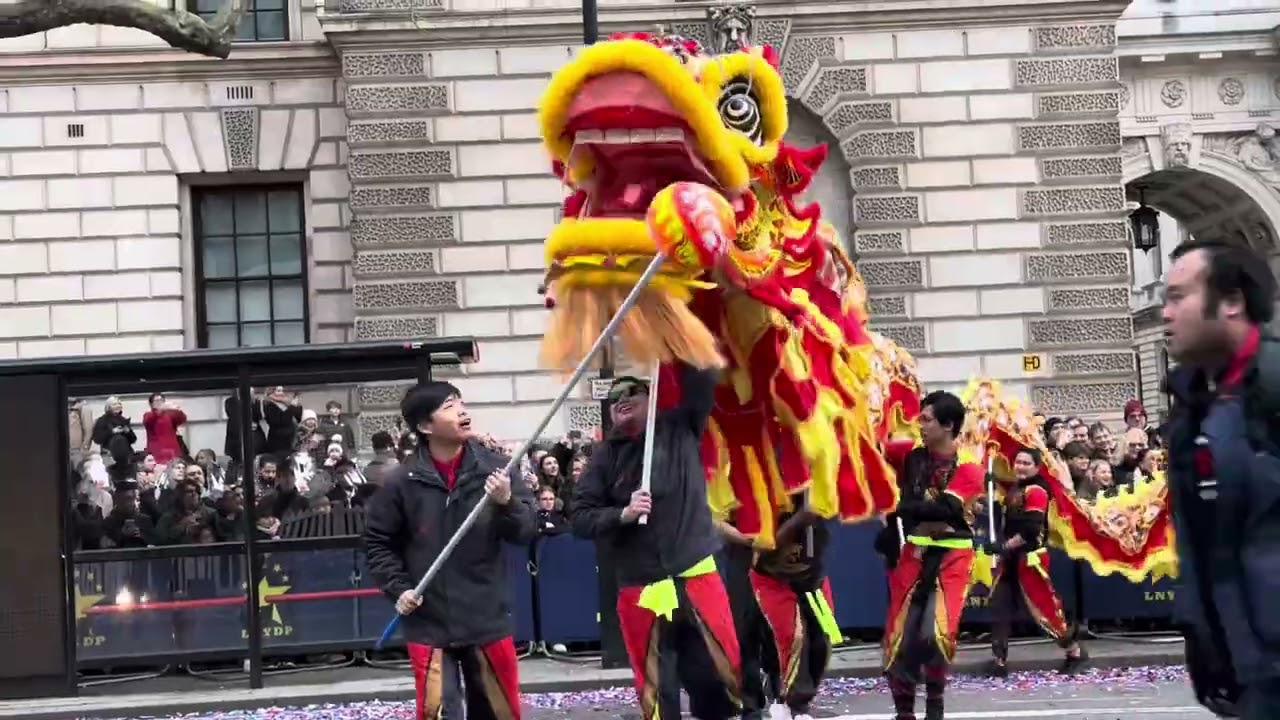 London Chinatown Chinese Association marching in the London New Year’s Day Parade 2024 #lnydp