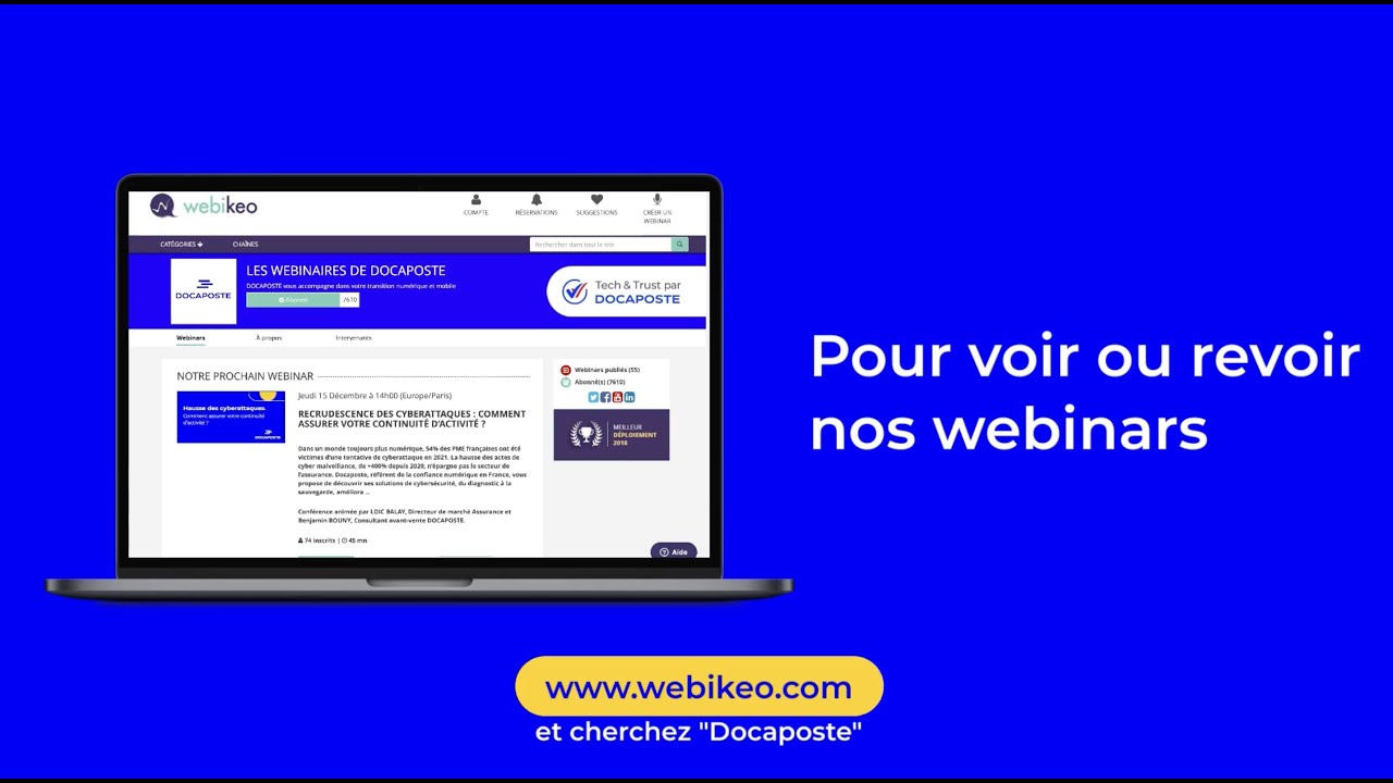 #Webinars | Retour sur nos webinars 2022 dédiés à nos solutions numériques de confiance