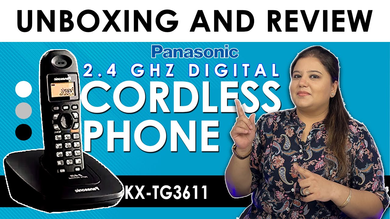 Panasonic KX-TG3611BX Digital Cordless Landline Phone | Unboxing