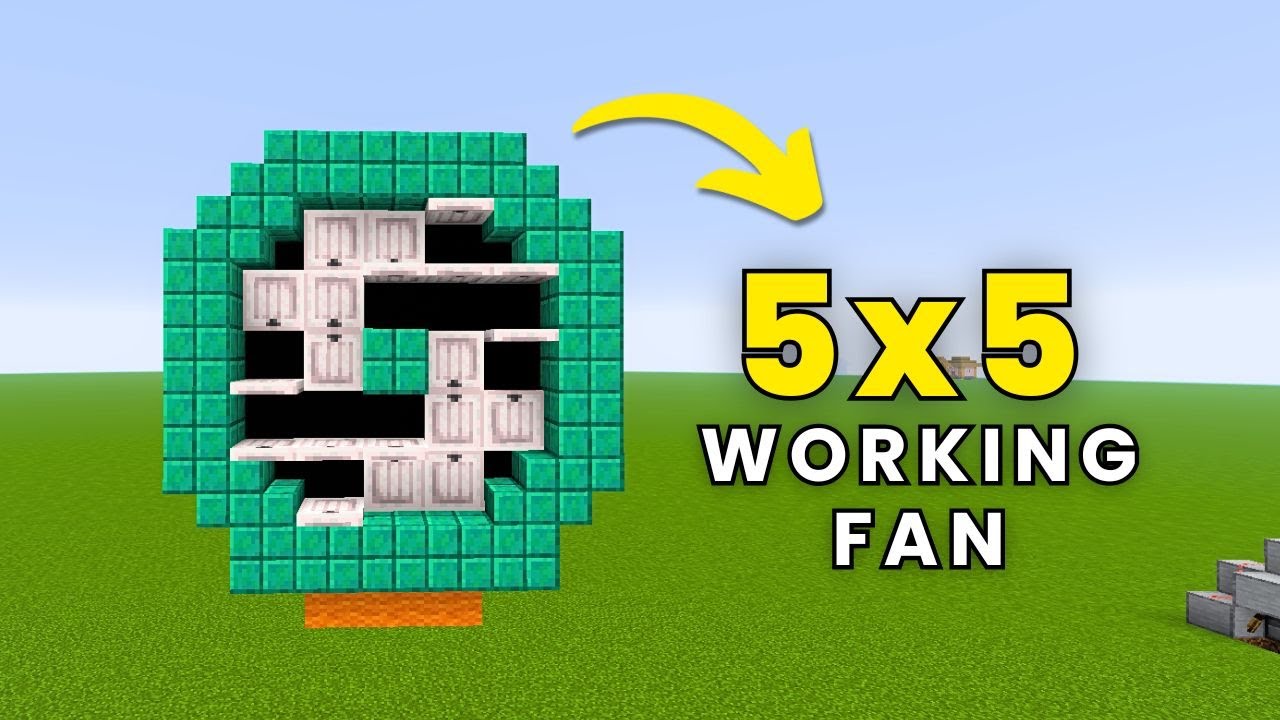Minecraft Working Animated Fan Build | Java & Bedrock