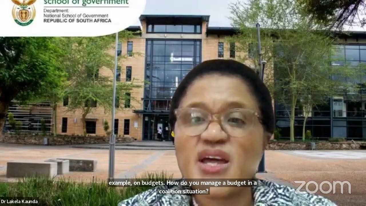 MANAGING POLITICAL-ADMINISTRATIVE RELATIONS WITHIN A GOVERNMENT OF NATIONAL UNITY (GNU)