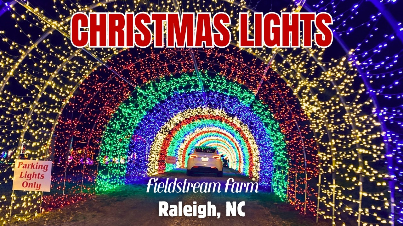 Christmas Lights at Fieldstream Farm | Drive- through Christmas Light Show | Raleigh, NC
