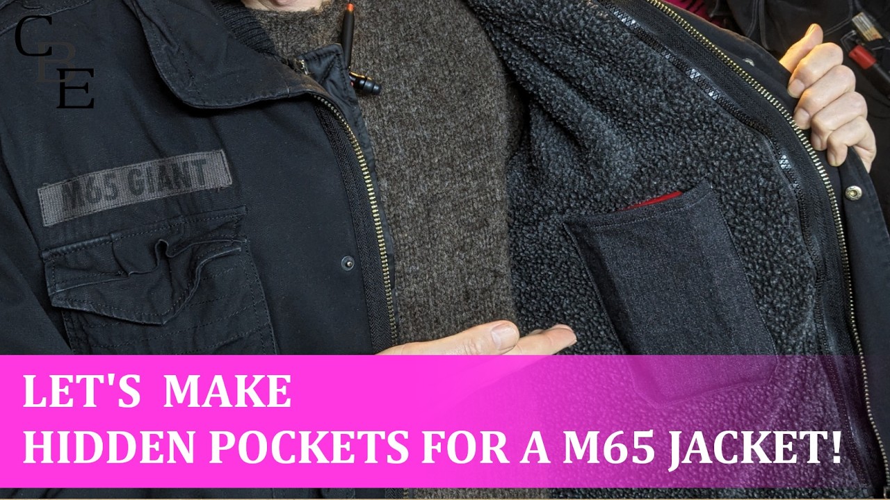 Let's make hidden pockets for a M65 jacket!