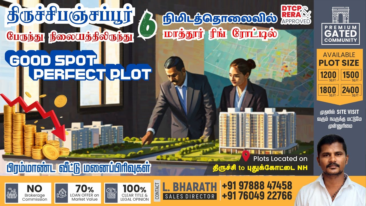 Plots for Sale in Trichy Panjapur CKP Castle On-Road Mathur Ring Road DTCP Approved