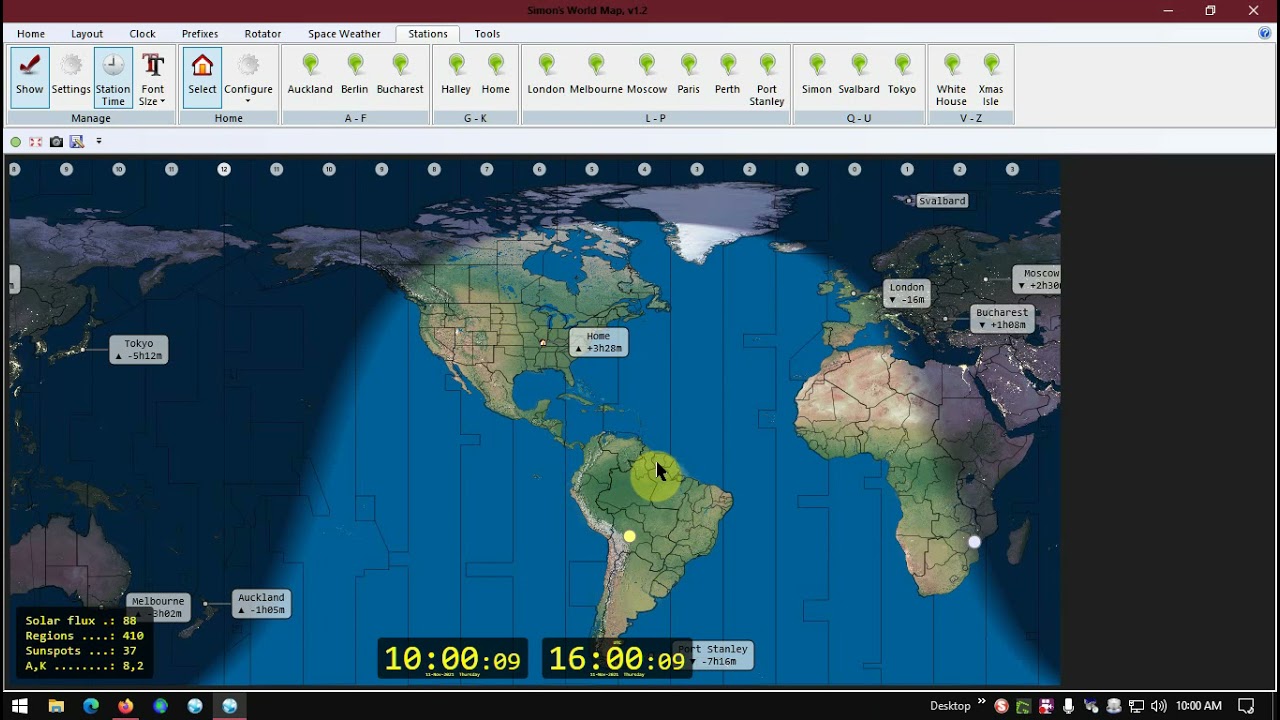 A Quick Look At Simon's World Map.