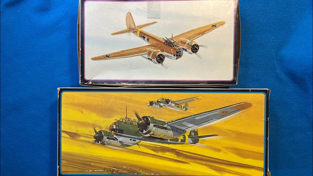 AMT/FROG 1967/1968 Junkers Ju-88A-4 Vintage Model Airplane Kit