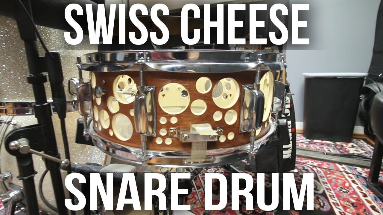 Swiss Cheese Snare Drum + Playing on the Inside of a Drum?!