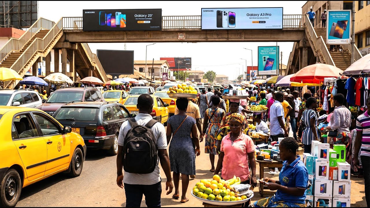 Accra Circle Ghana Busy Street 2026 |  ASMR