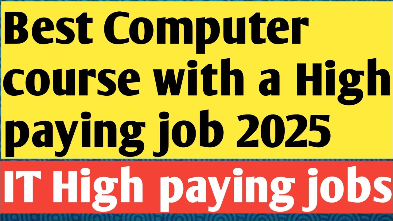 Best Computer Courses for Future Growth & High Salary (2025) |Best IT Courses for Career 2025