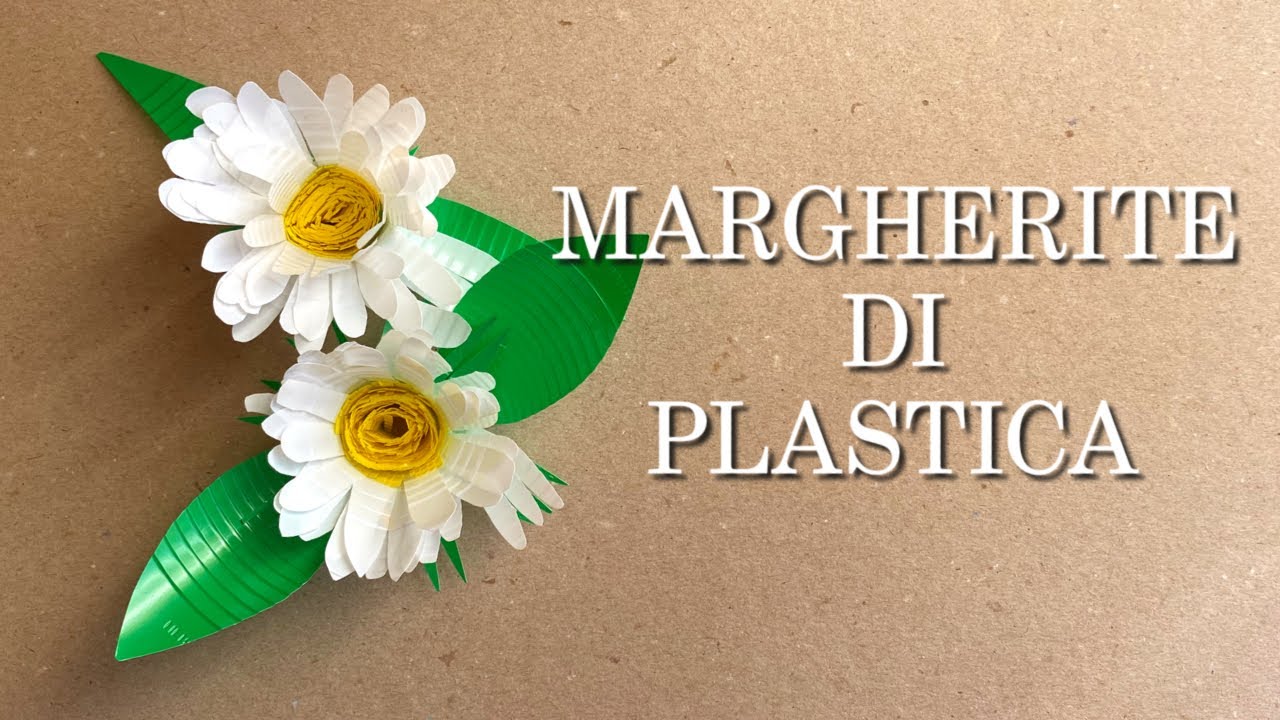 MARGHERITE DI PLASTICA con i bicchieri usati (Riciclo creativo) Arte per Te