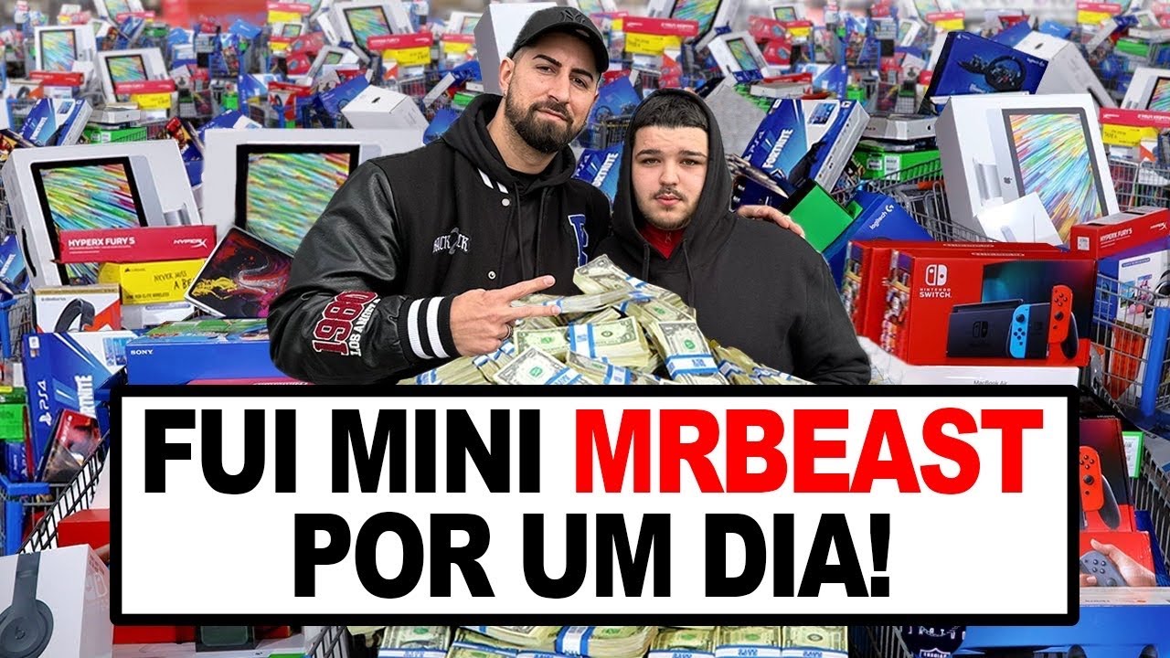 FUI MINI MRBEAST POR UM DIA! c/ DAVID MADJE