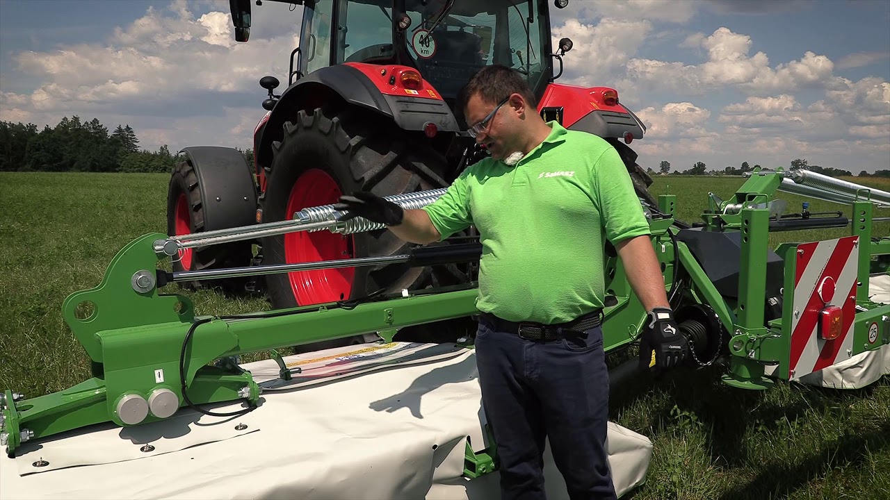 How to set up SaMASZ KDD 912 disc mower?