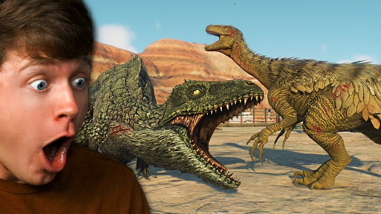 JURASSIC WORLD ALIVE Dinosaur BATTLE! - Jurassic World Evolution 2