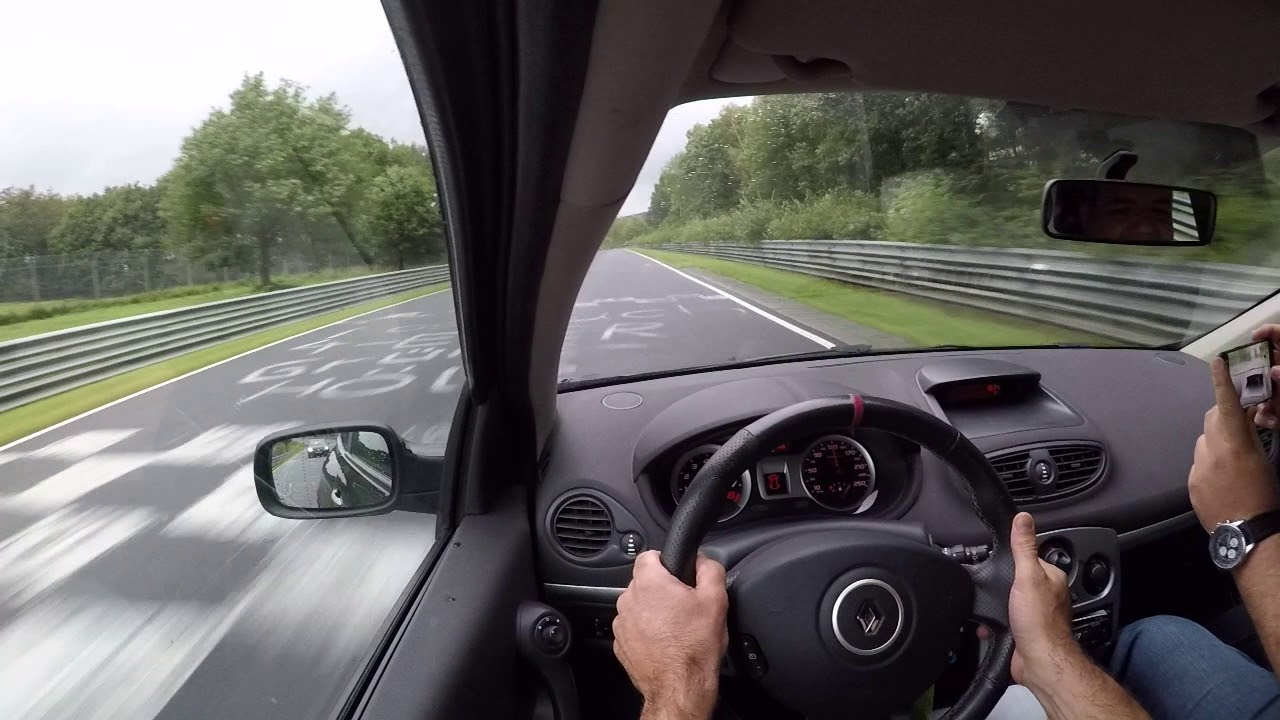 Clio RS 197 1st wet lap at Nurburgring Nordschleife