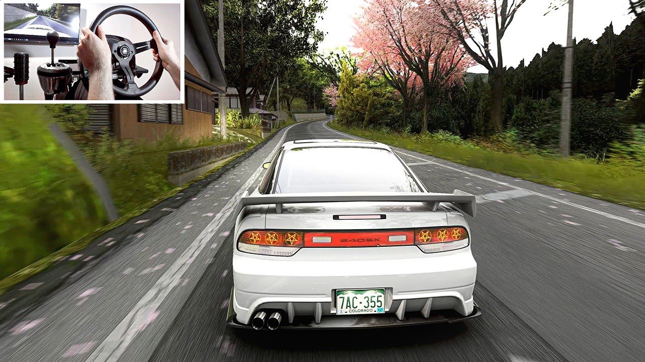 Drifting CLEAN 240sx - Assetto Corsa | (UltraWide) Steering Wheel Gameplay