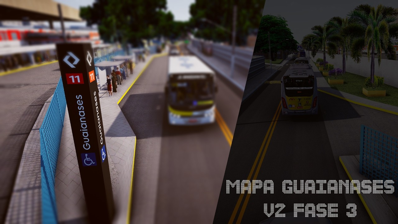 O QUE VEM POR AÍ? CONHEÇA UMA DAS NOVAS LINHAS DO MAPA GUAIANASES - PROTON BUS SIMULATOR