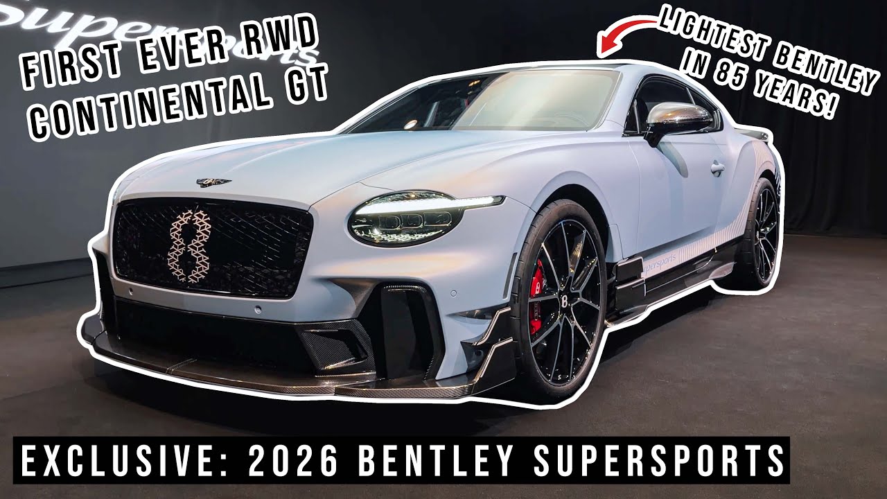 ПЕРВЫЙ ВЗГЛЯД на самый экстремальный Bentley из когда-либо созданных! | Bentley Supersports 2026 ...
