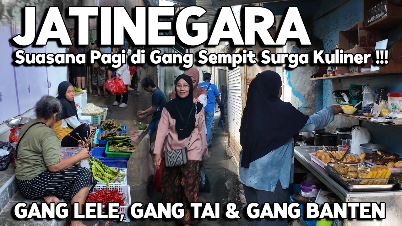 SUASANA PAGI DI GANG SEMPIT JATINEGARA JAKARTA TIMUR  | Real Life in Jakarta Indonesia