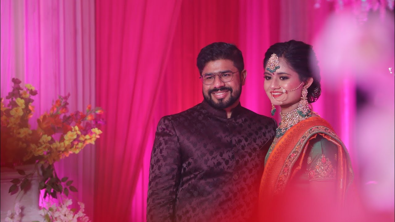 Wedding Reception (Delhi) Nikhil ❤️ Hitasha  #2StatesOneLove #2stateswedding