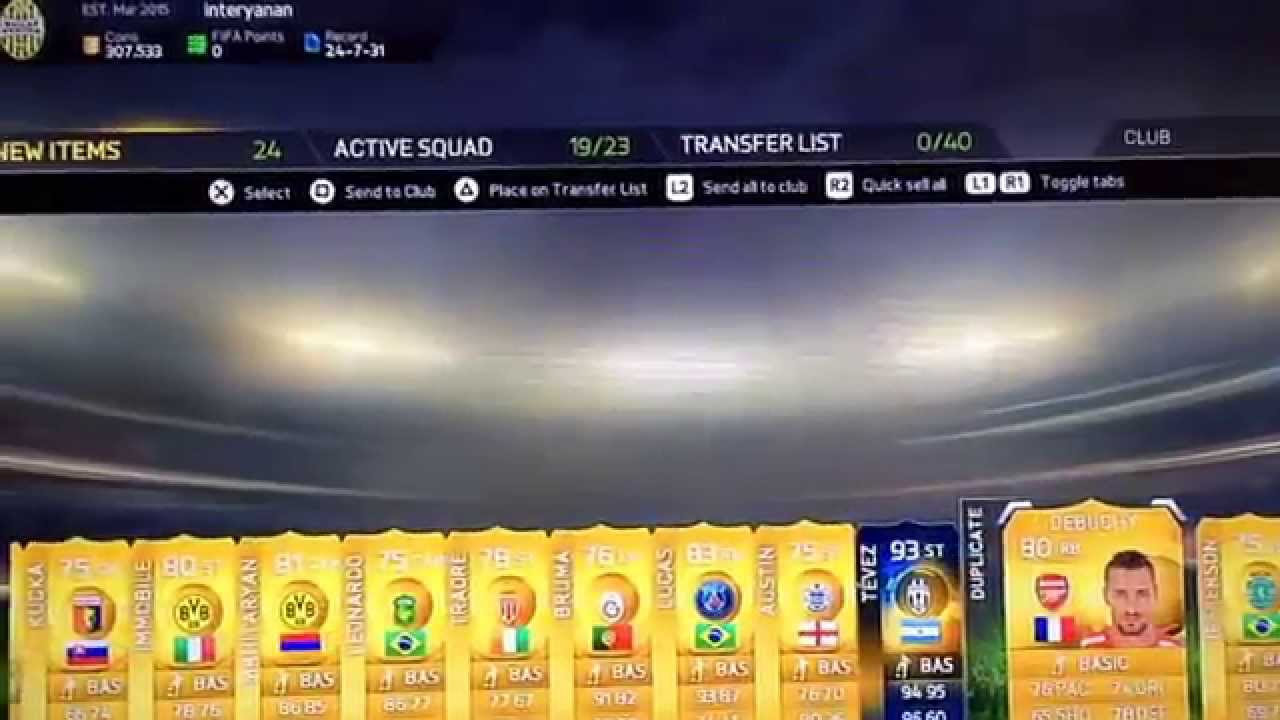 Tots tevez | FIFA 15