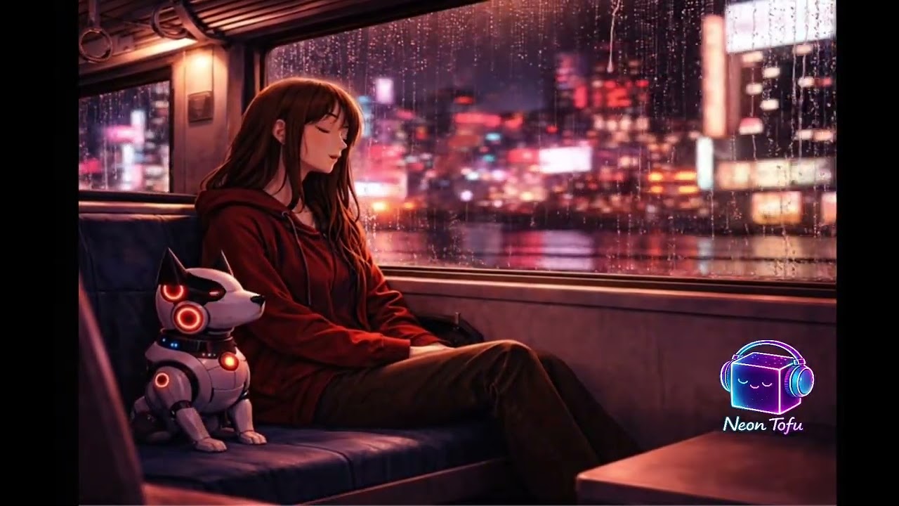Last Train Home 🚆 Rainy Night Lofi | Chill Beats to Study / Relax — Neon Tofu