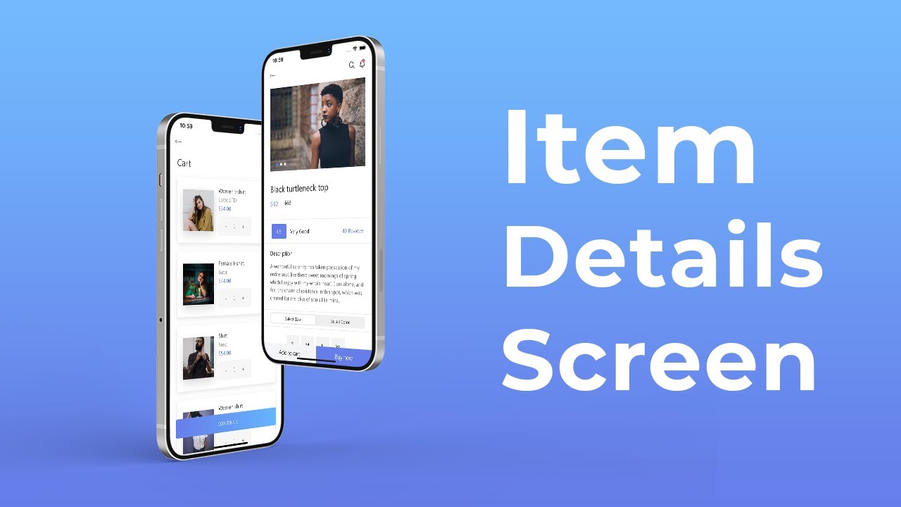 Ionic 5 ecommerce app - Product Details & Cart Screen UI - Ep3 - Speed Code