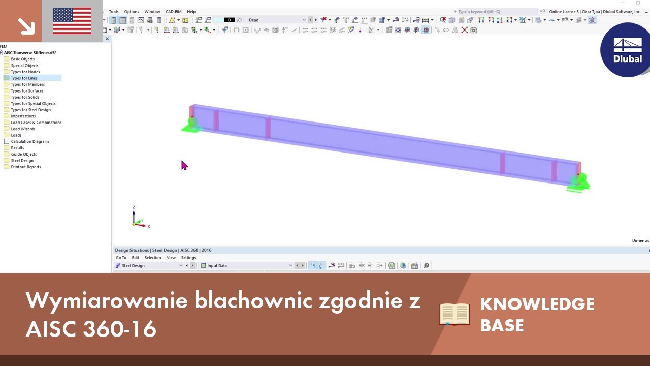 [EN-US] KB 001861 | Wymiarowanie blachownic zgodnie z AISC 360-16