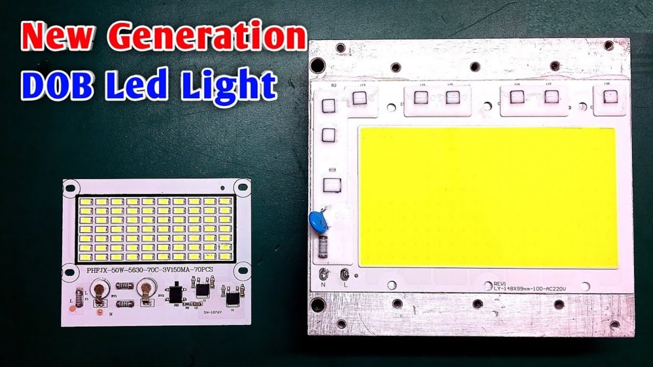 New Generation 50 Watt & 100 Watt DOB Led Light Circuit Diagram With Explanation