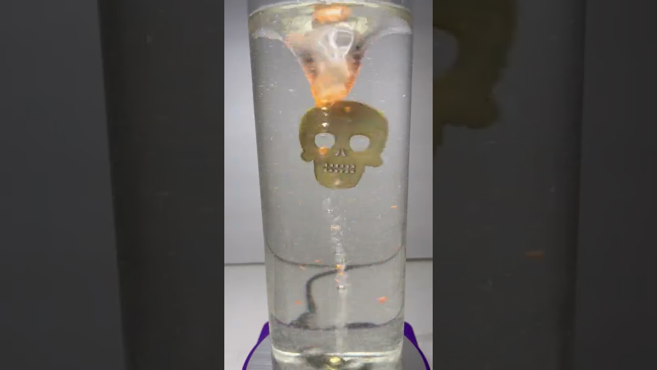 HALLOWEEN SKULL WATER TORNADO LONG #satisfying #science #experiment