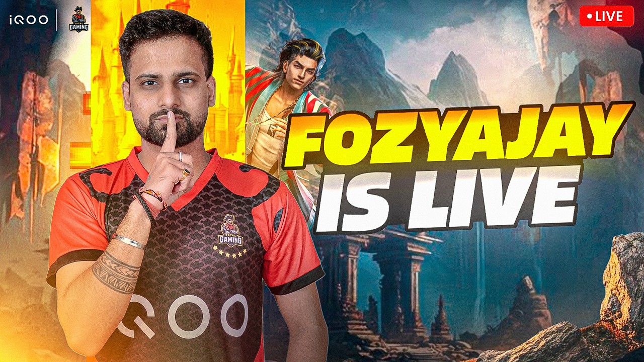 SUPRISE COMING SOON || iQOO TOTAL GAMING LIVE  WITH TG FOZYAJAY IS LIVE| #freefire #iQOOTG