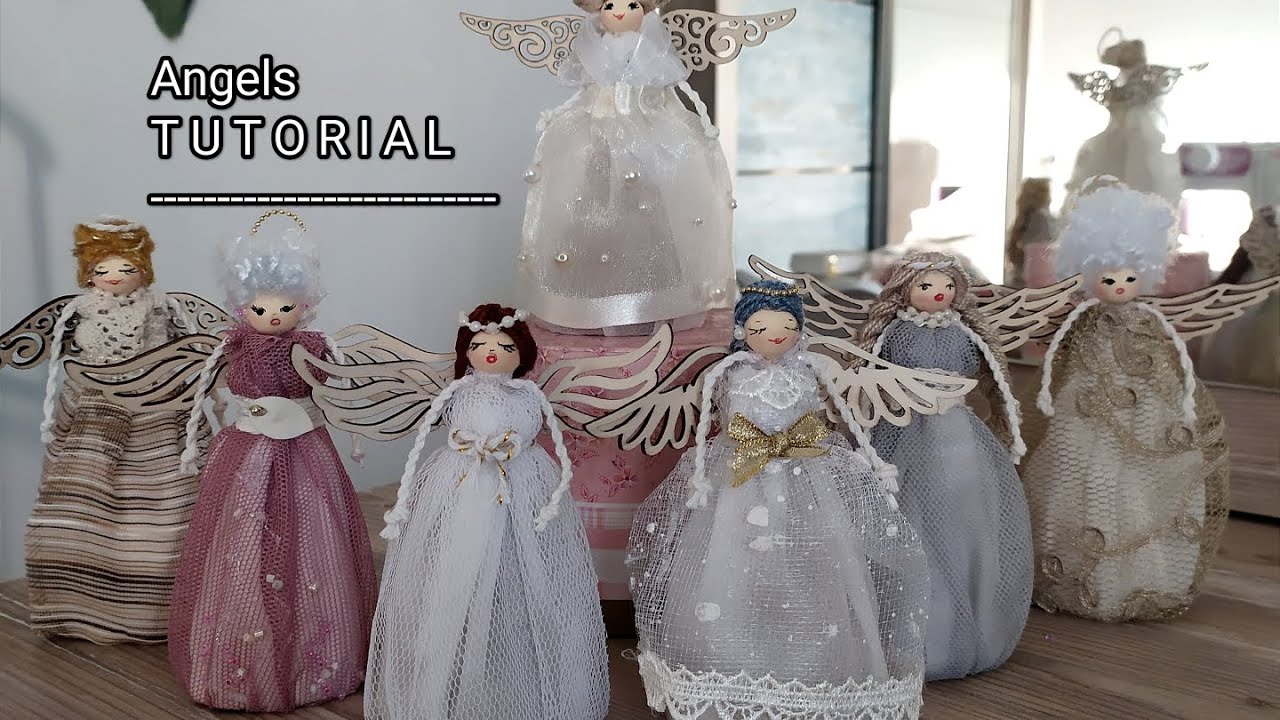 Ангелы ручной работы.Unique Handmade Angels.Мастер-класс, рукоделия.#подарки #gift #ideas 
