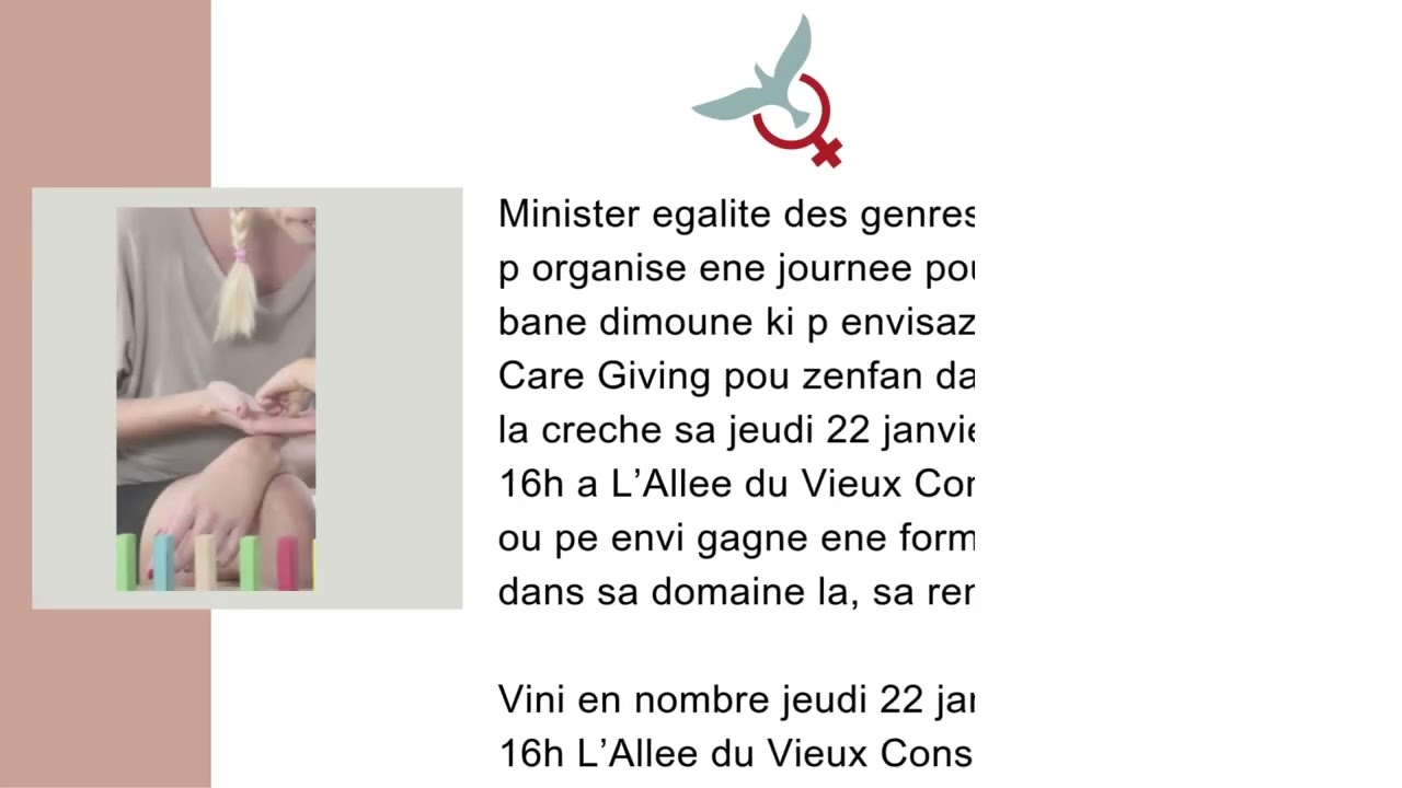 Minister egalite des genres ek bienetre la famille p organise...