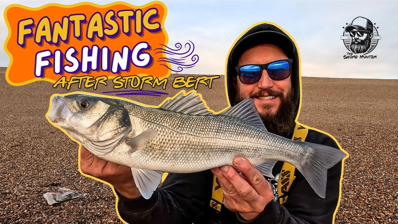 Fantastic Fishing After Storm Bert | Catching Fish On Chesil Beach With Wayne 🎣