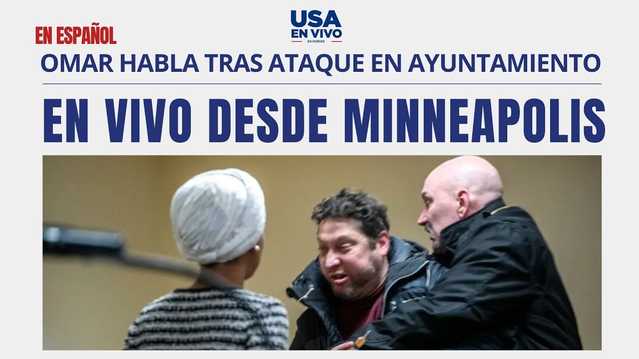 EN VIVO Ilhan Omar habla tras ser atacada en ayuntamiento de Minneapolis | USA EN VIVO 🔴