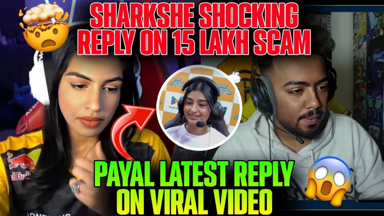 SHARKSHE SHOCKING REPLY ON 15lakh scam 🤯 || PAYAL LASTES REPLY ON VIRAL VIDEO 😔 || #godlike 