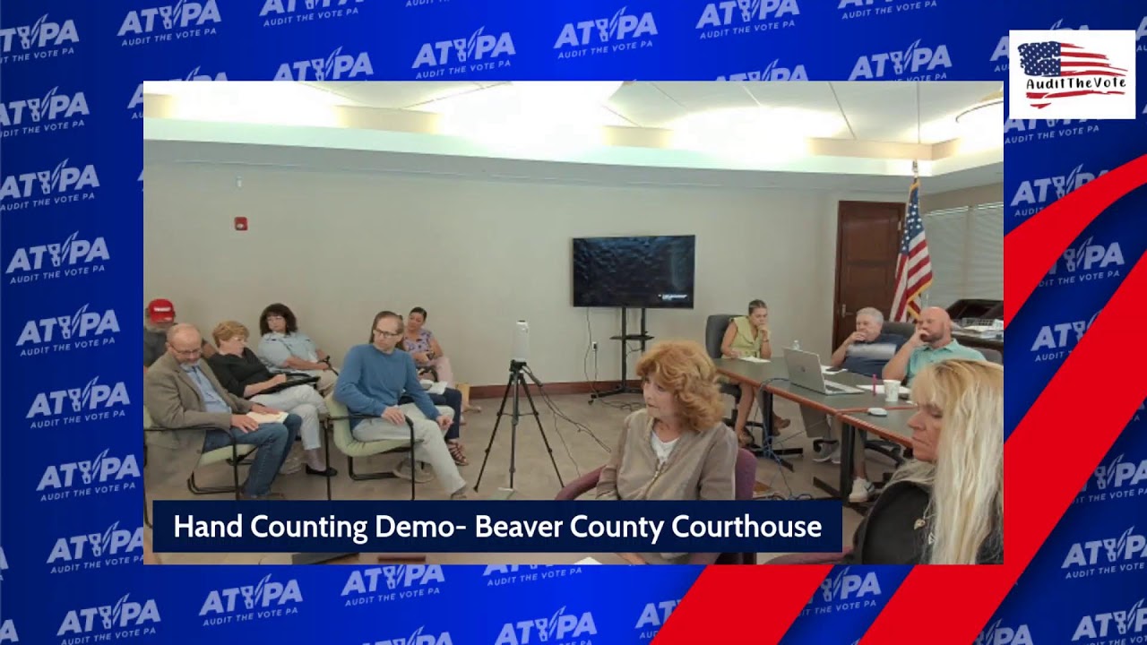 Hand Counting Demo at Beaver County Courthouse