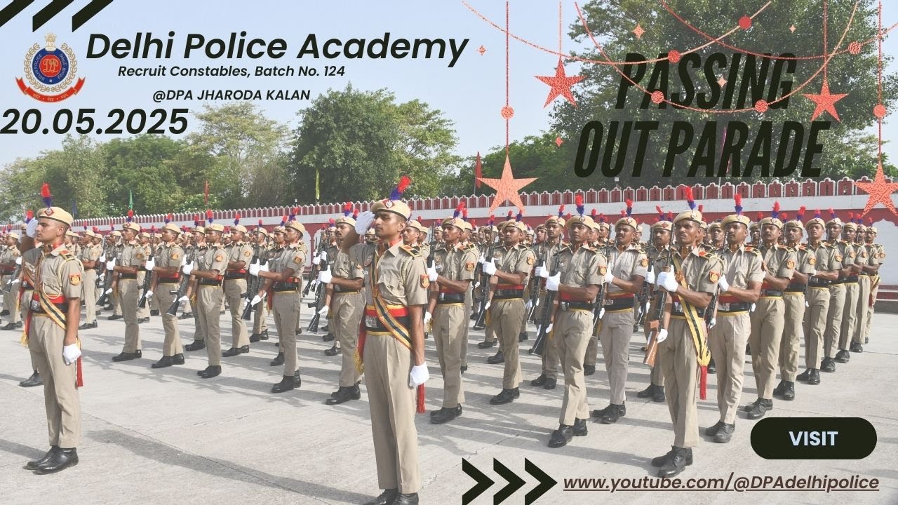 Passing out Ceremony of Recruit Constables (Batch No. 124) at Delhi Police Academy. #delhipolice