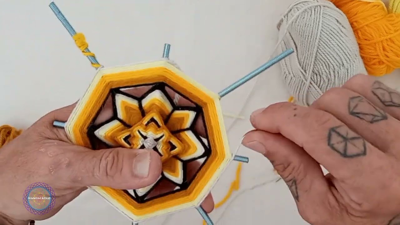 Tutorial Quadrinhos Mandaláticos - parte 2 #mandalatutorial #mandalaemfios