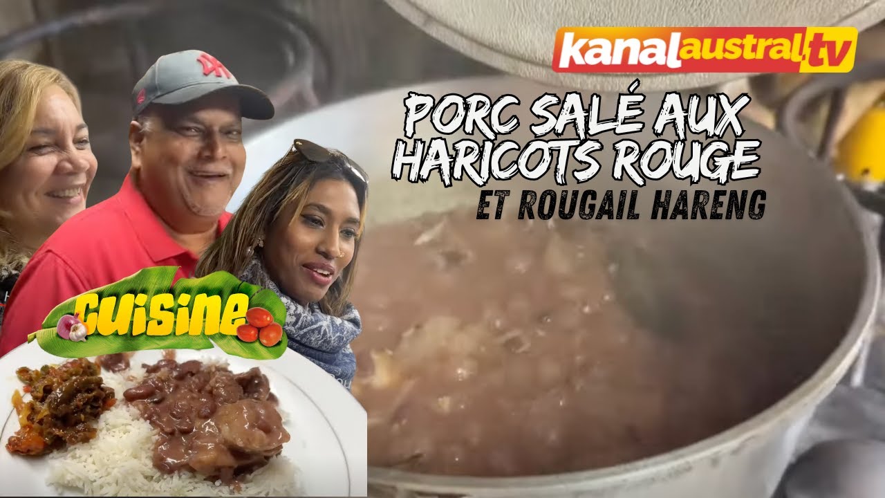 Cuisine - Porc Salé aux Haricots Rouge et Rougail Hareng