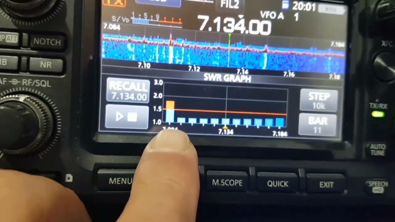 Icom ic 7300 Carlos nos enseña algunas de sus funciones