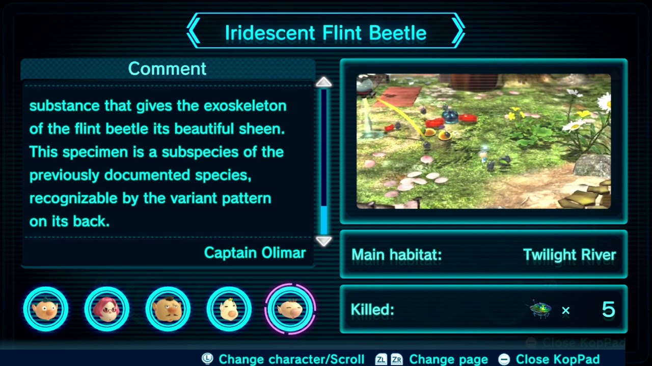 Pikmin 3 Deluxe Piklopedia (with timestamps)