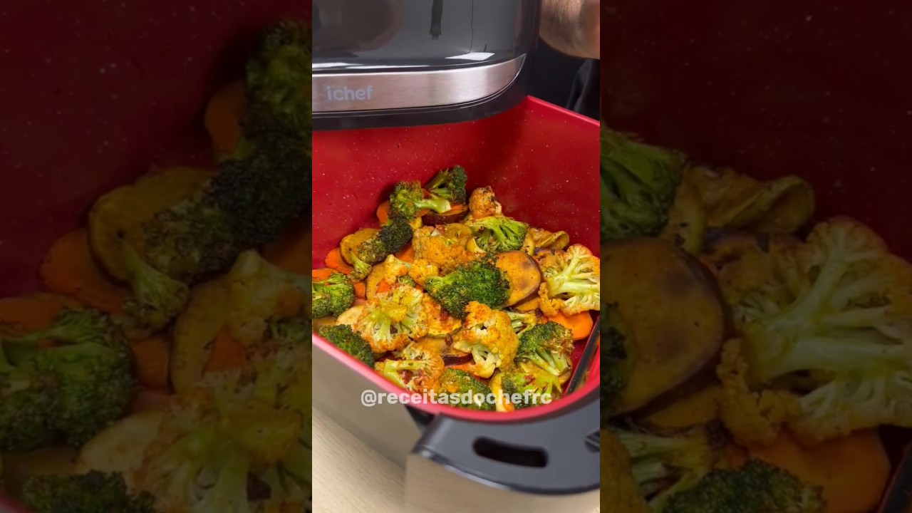 Essa &eacute; a melhor forma de fazer legumes saud&aacute;veis na air fryer!