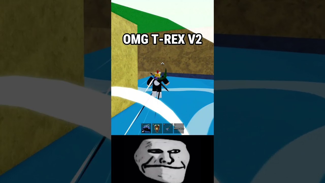 OMG T-Rex Awakening😱 #roblox #bloxfruits #shorts