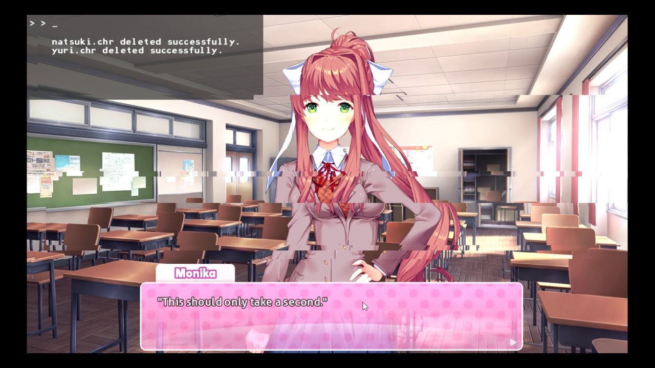 DDLC Yuri death scene | Also bit of end | Read desc