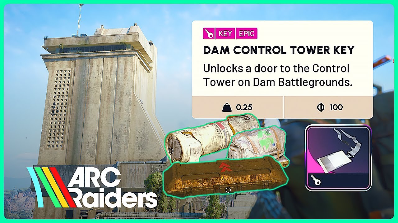 Dam Control Tower Key Location & Loot Guide | ARC Raiders | No Commentary PS5 Gameplay
