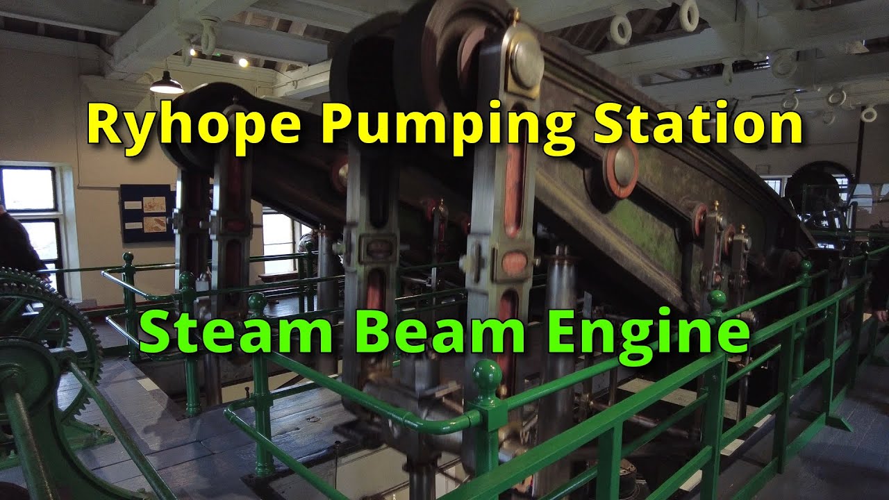 Ryhope Pumping Station - working steam beam engine
