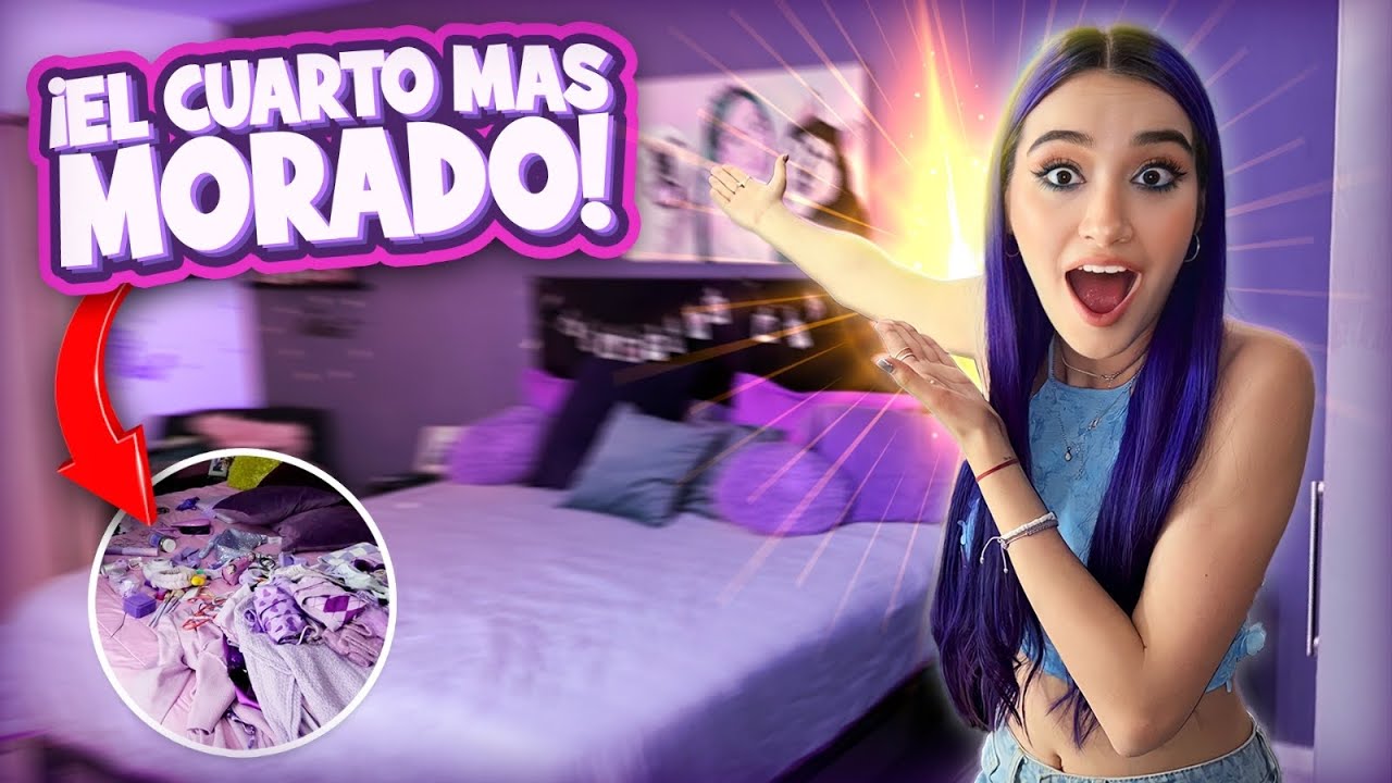 ¿CUÁNTAS COSAS *MORADAS* HAY EN MI CUARTO? 😯💜  no lo vas a creer!!