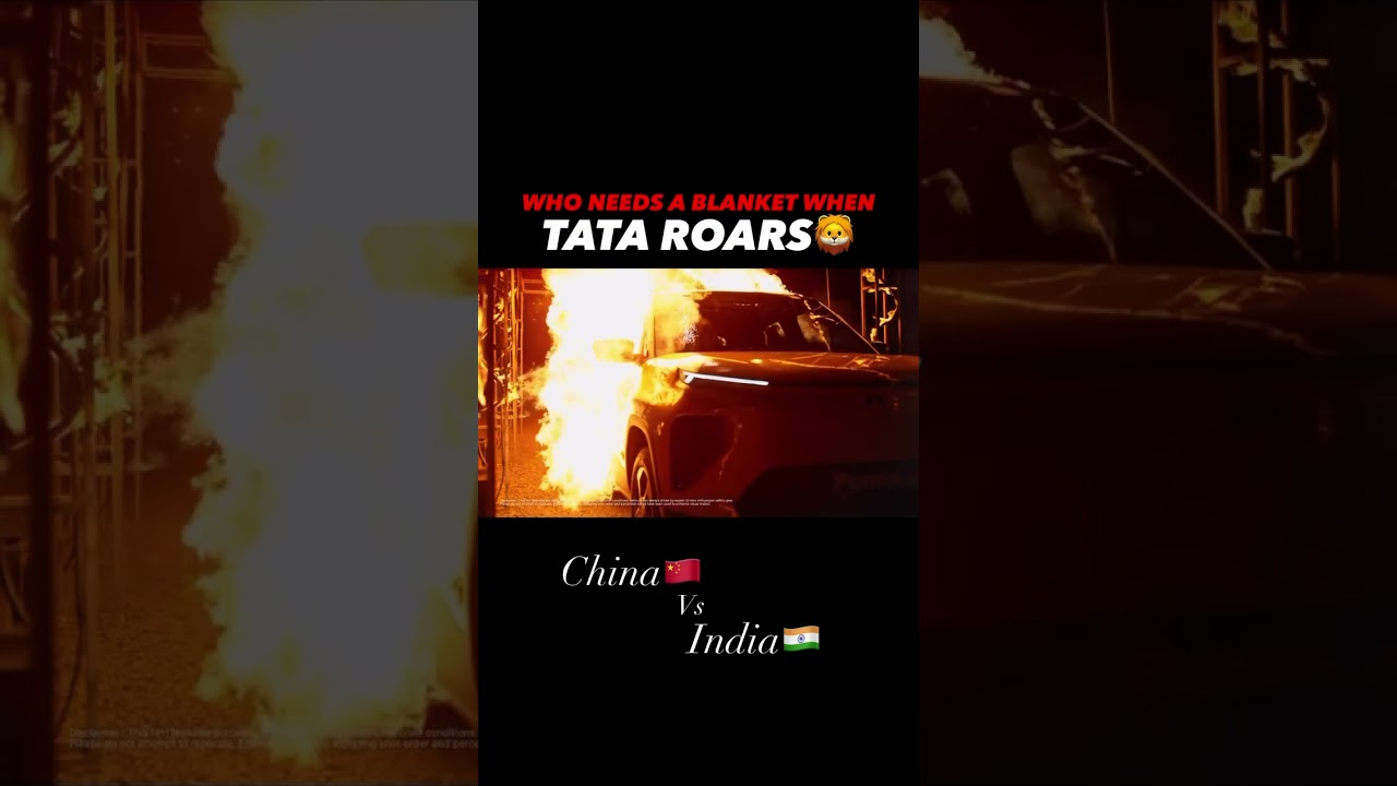 Tata Punch EV Survives 900&deg;C Fire Test 🔥⚡ Unbelievable EV Safety#tatapunchev #evvehicles